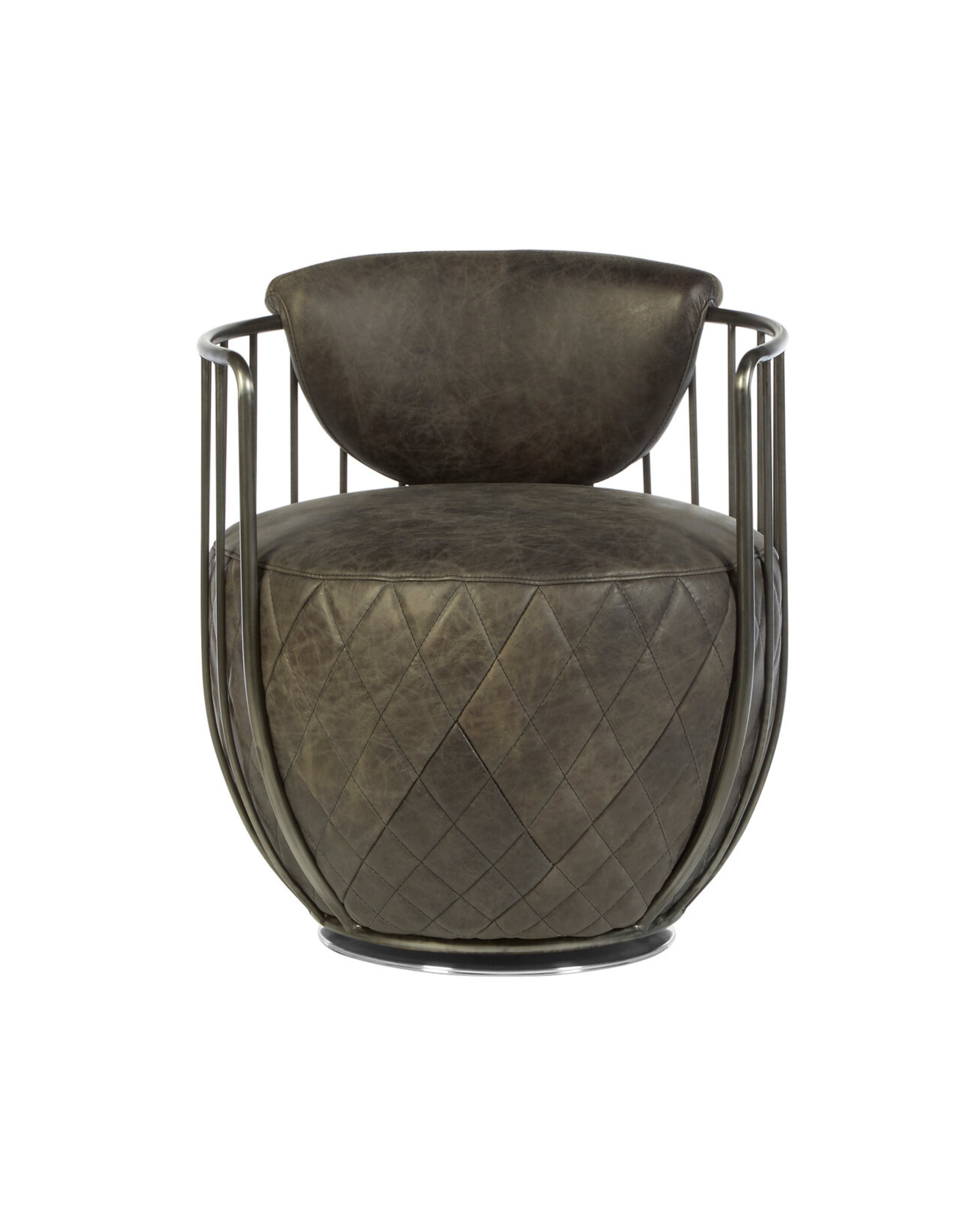 Loft Wire Swivel Chair - Dark Grey