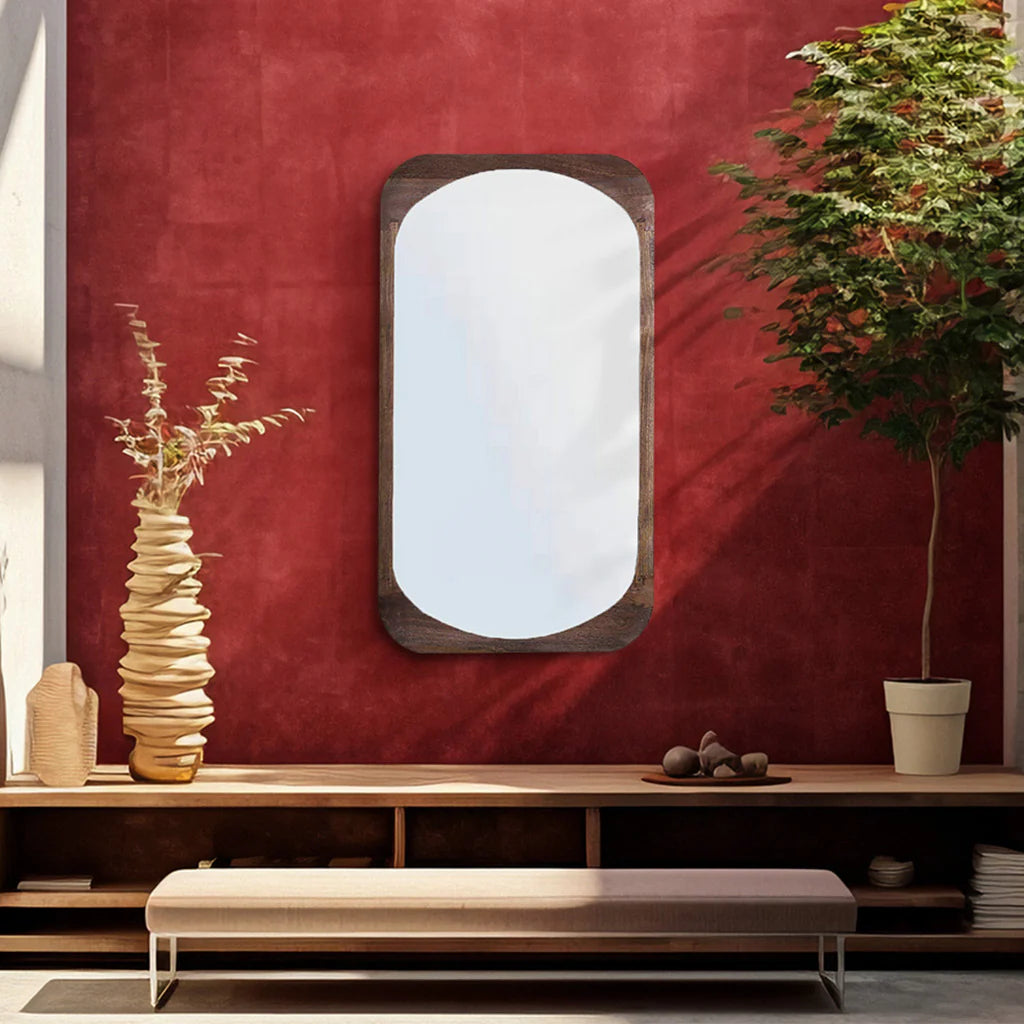 Naaz Carved Wooden Mirror