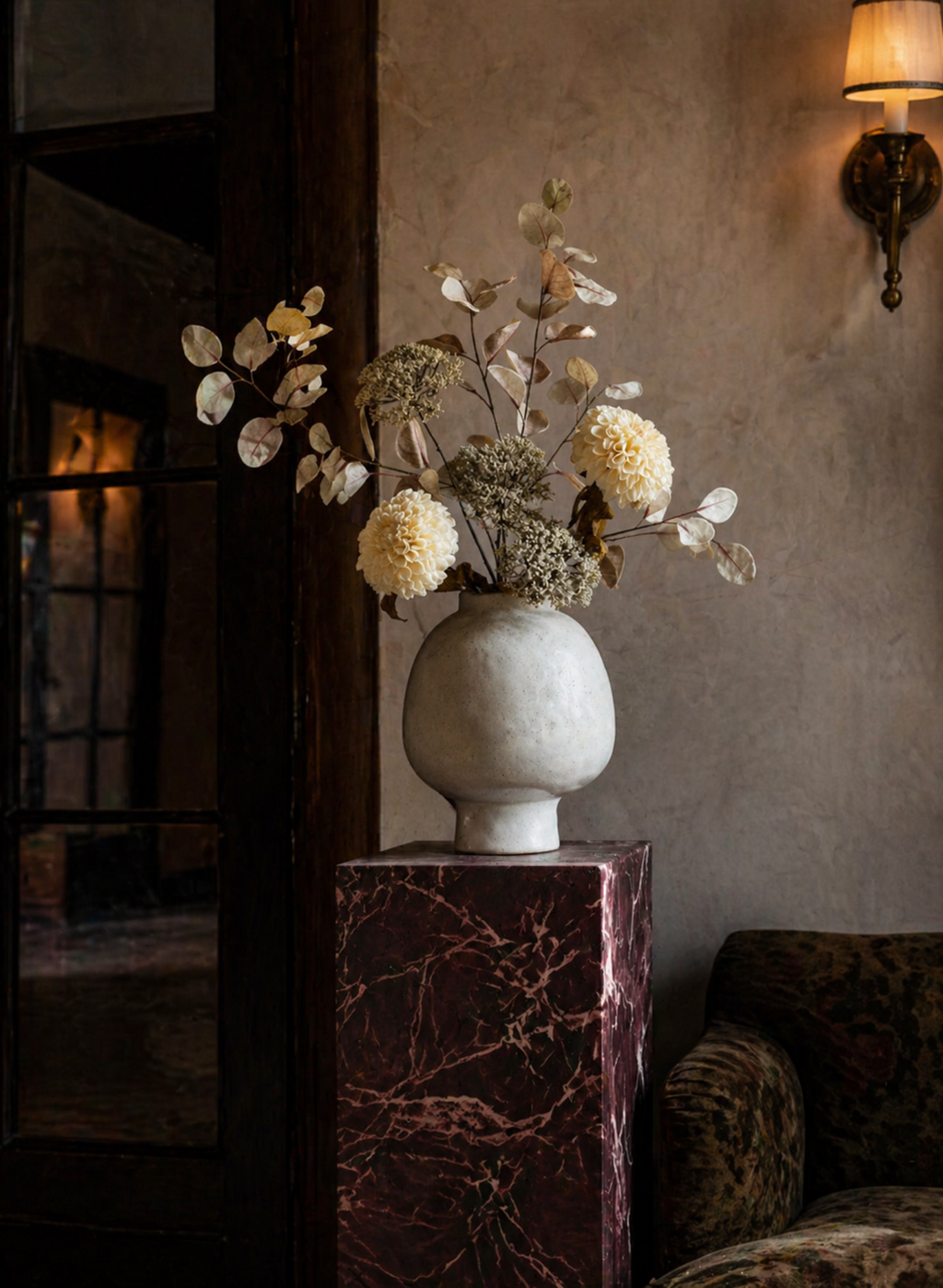 Langford Small Pedestal - Rosa Levanto