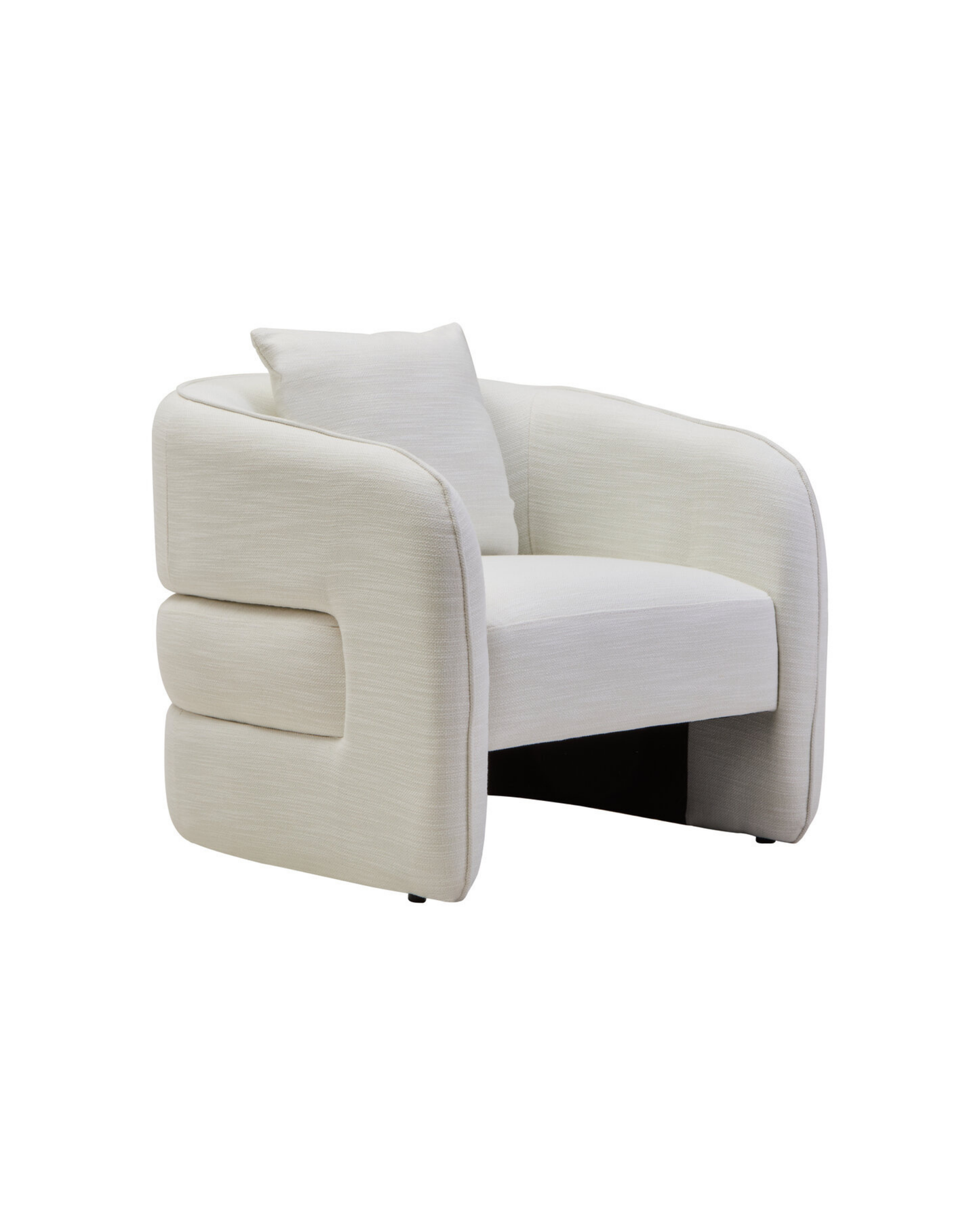Bella Curved Chair - Cream