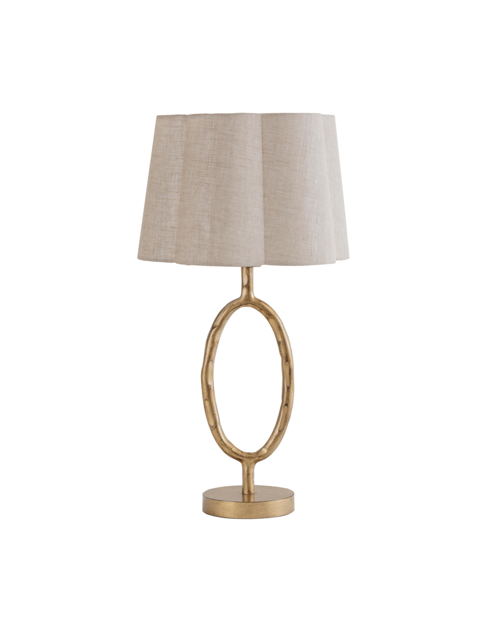 Sunwash Loop Table Lamp – Aged Champagne & Ivory
