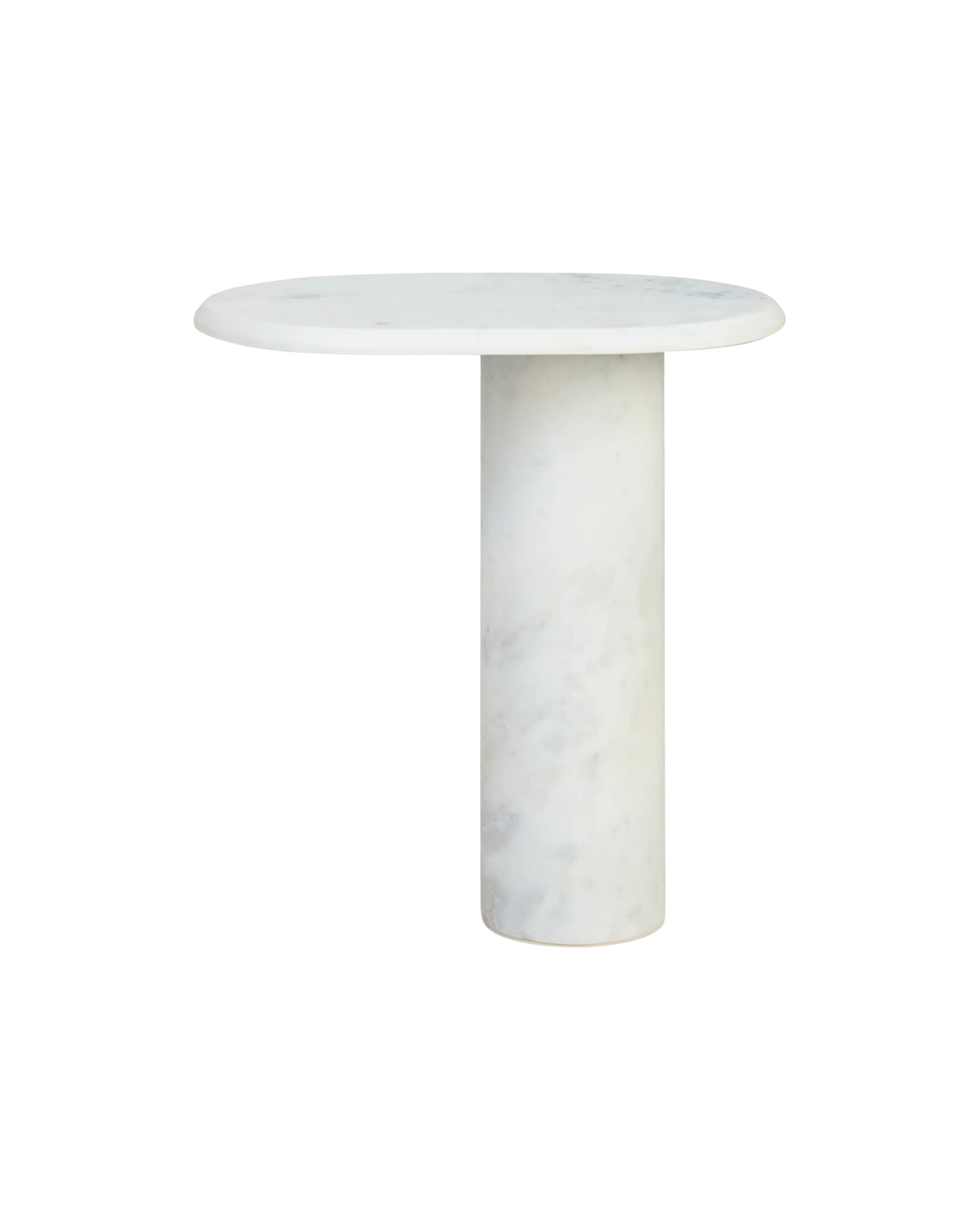 Camber Side Table - White Marble