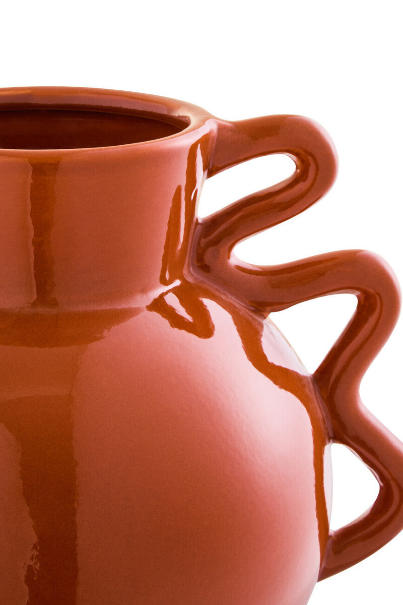 Vale Orange Vase - Small