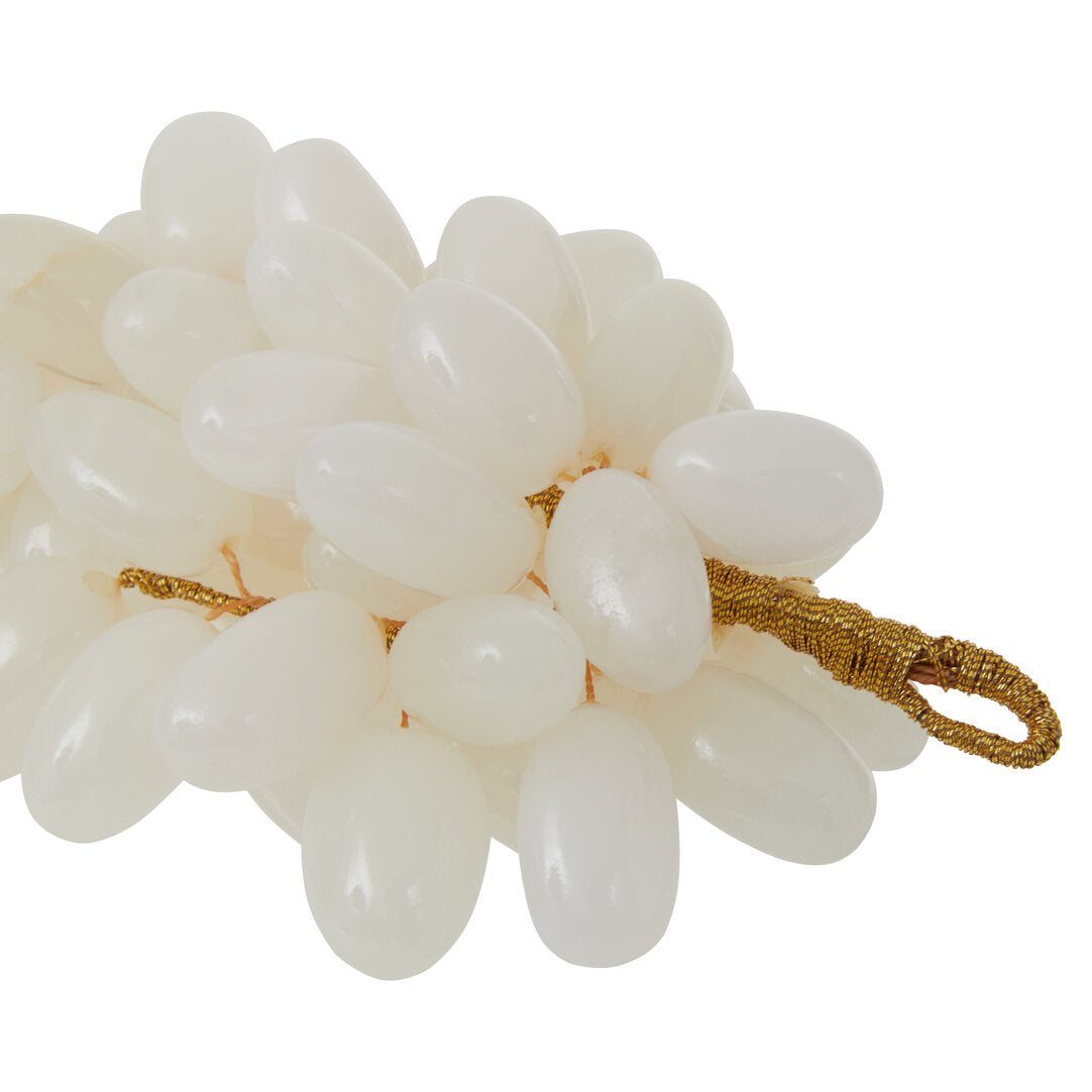 Vona Decorative Grapes - White Onyx