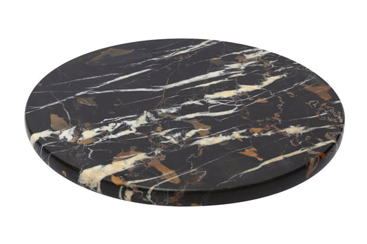 Ceni Black & Gold Marble Lazy Susan