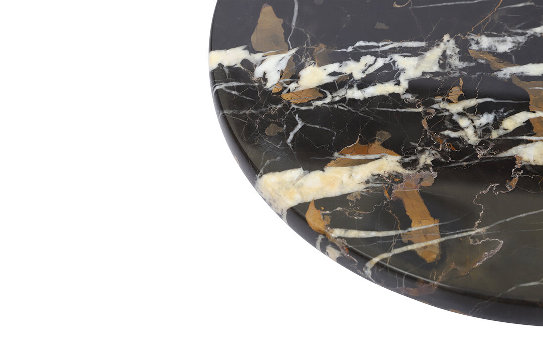 Ceni Black & Gold Marble Lazy Susan