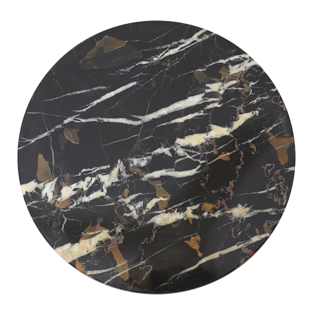 Ceni Black & Gold Marble Lazy Susan