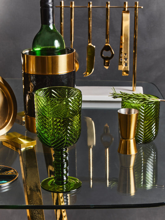 Trevelle Green Wine Glasses - Set of 4