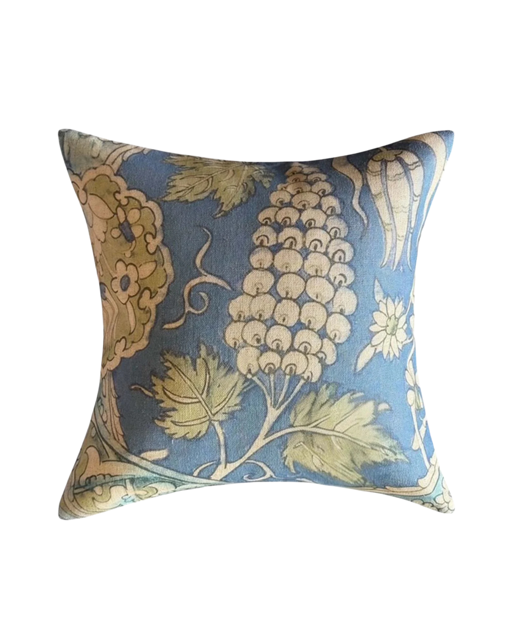 Laguna Botanical Print Cushion – Azure Blue & Sage