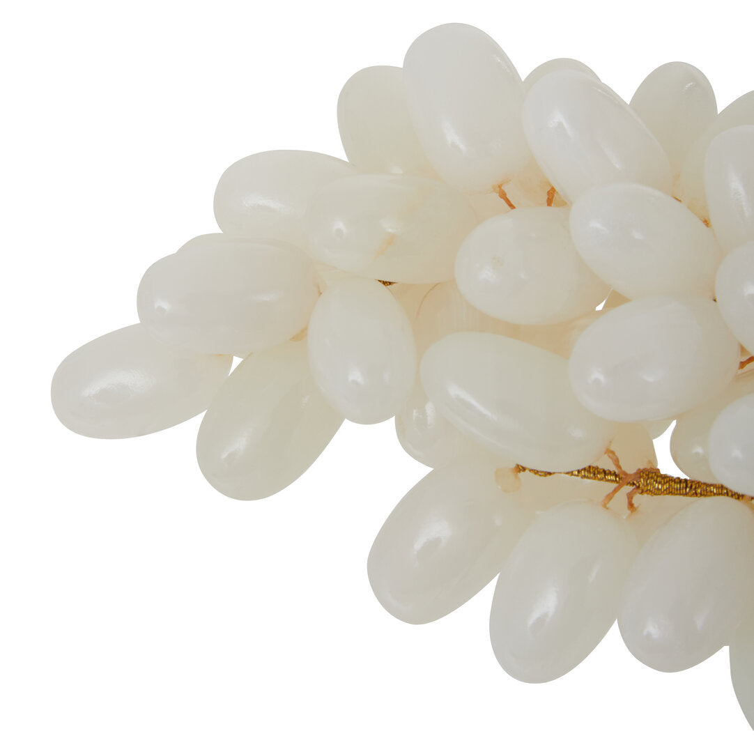 Vona Decorative Grapes - White Onyx
