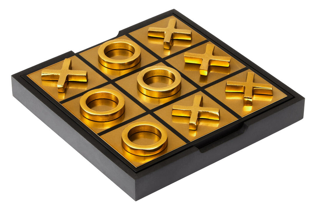 Dixon Aluminium Noughts and Crosses - Black & Gold