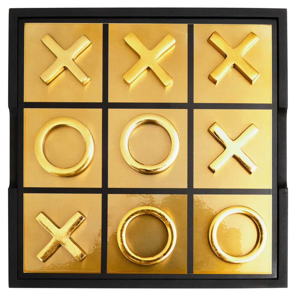 Dixon Aluminium Noughts and Crosses - Black & Gold