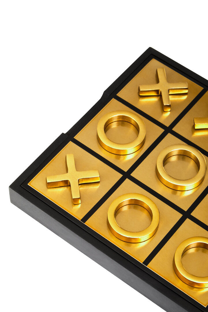 Dixon Aluminium Noughts and Crosses - Black & Gold