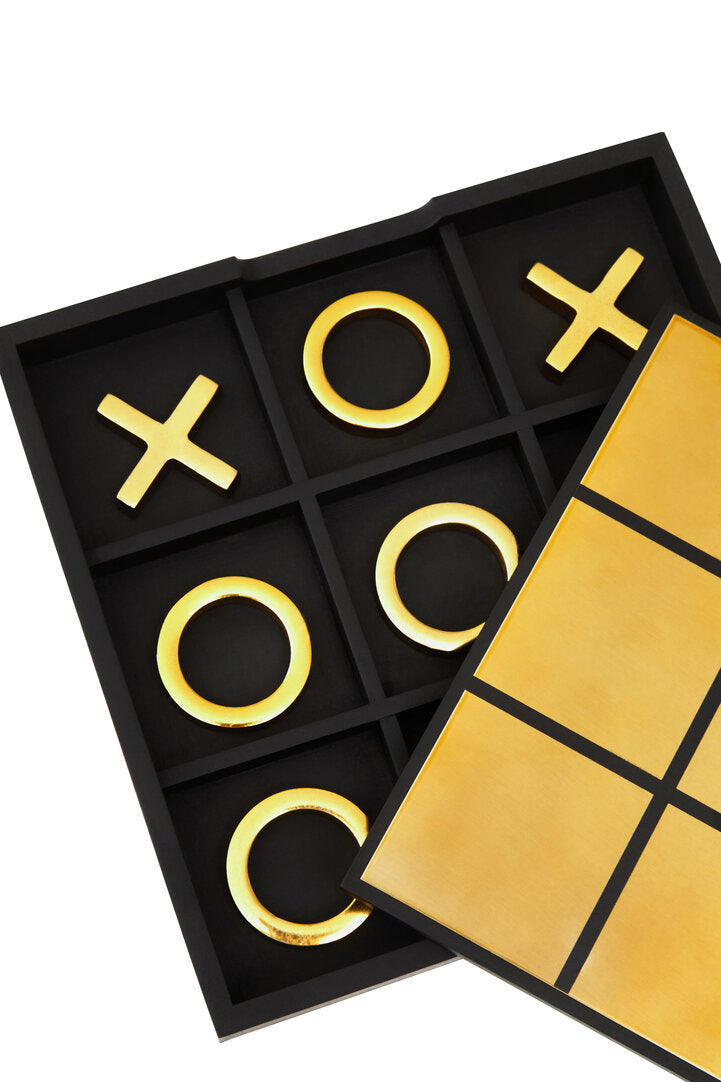 Dixon Aluminium Noughts and Crosses - Black & Gold