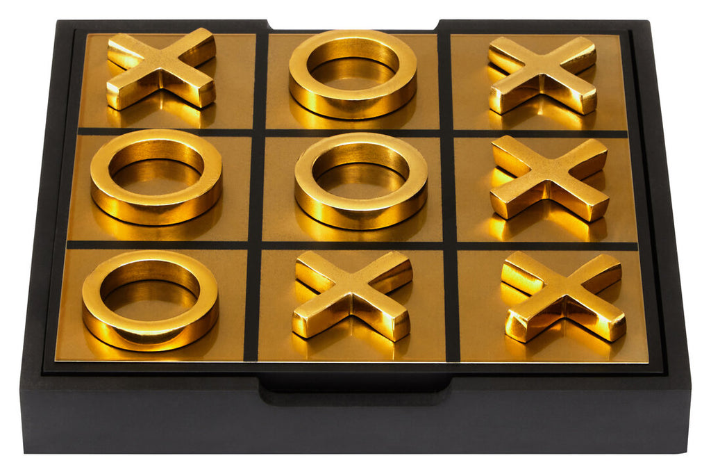 Dixon Aluminium Noughts and Crosses - Black & Gold
