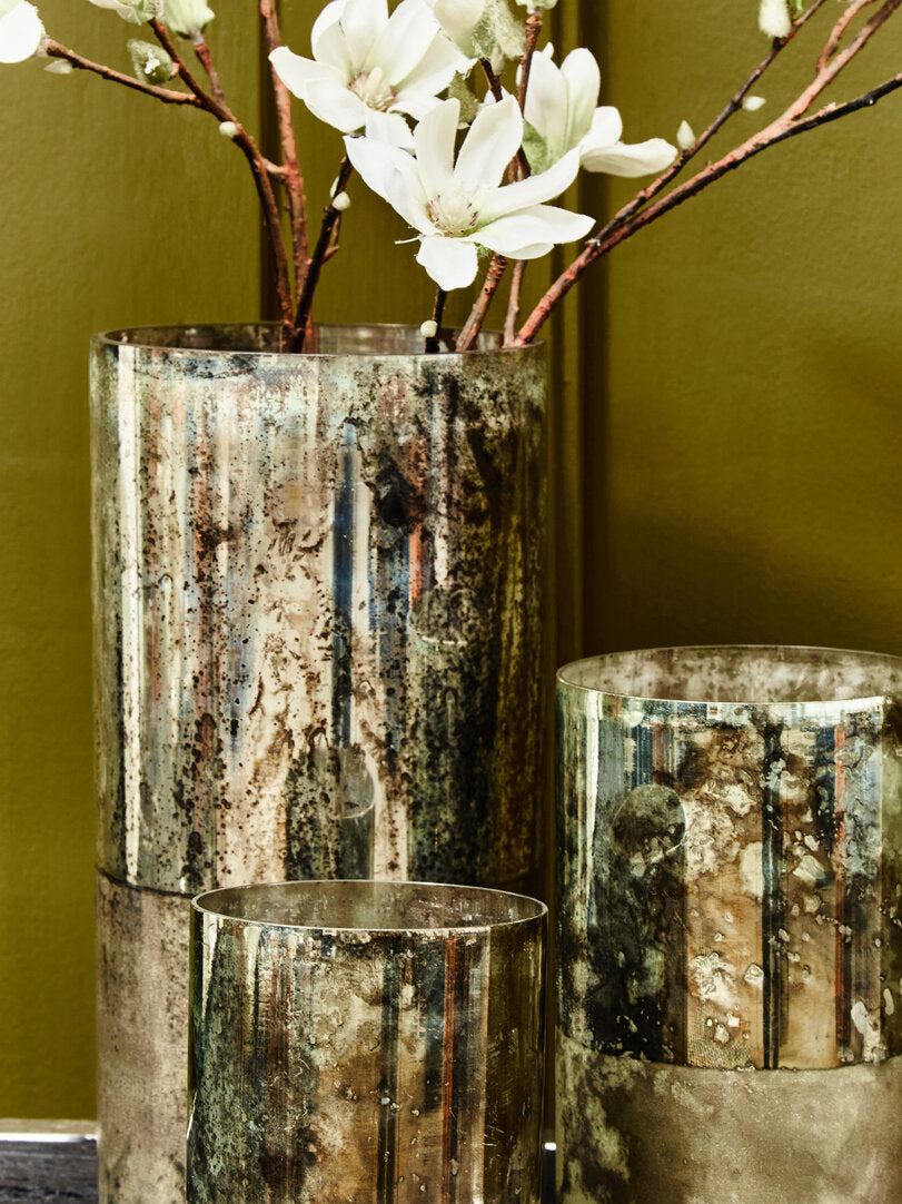 Selano Metallic Antique Finish Vase - Large