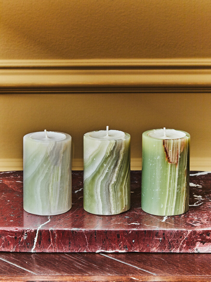 Vona Onyx Tealight Holders - Set of 3