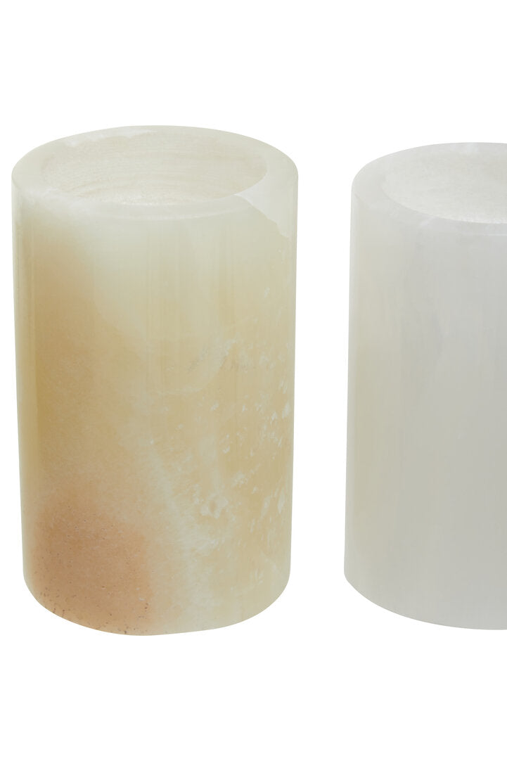 Vona Onyx Tealight Holders - Set of 3