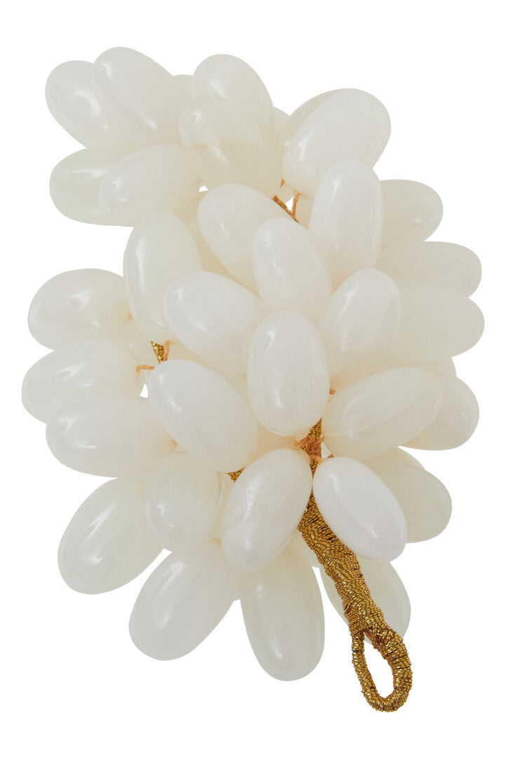 Vona Decorative Grapes - White Onyx