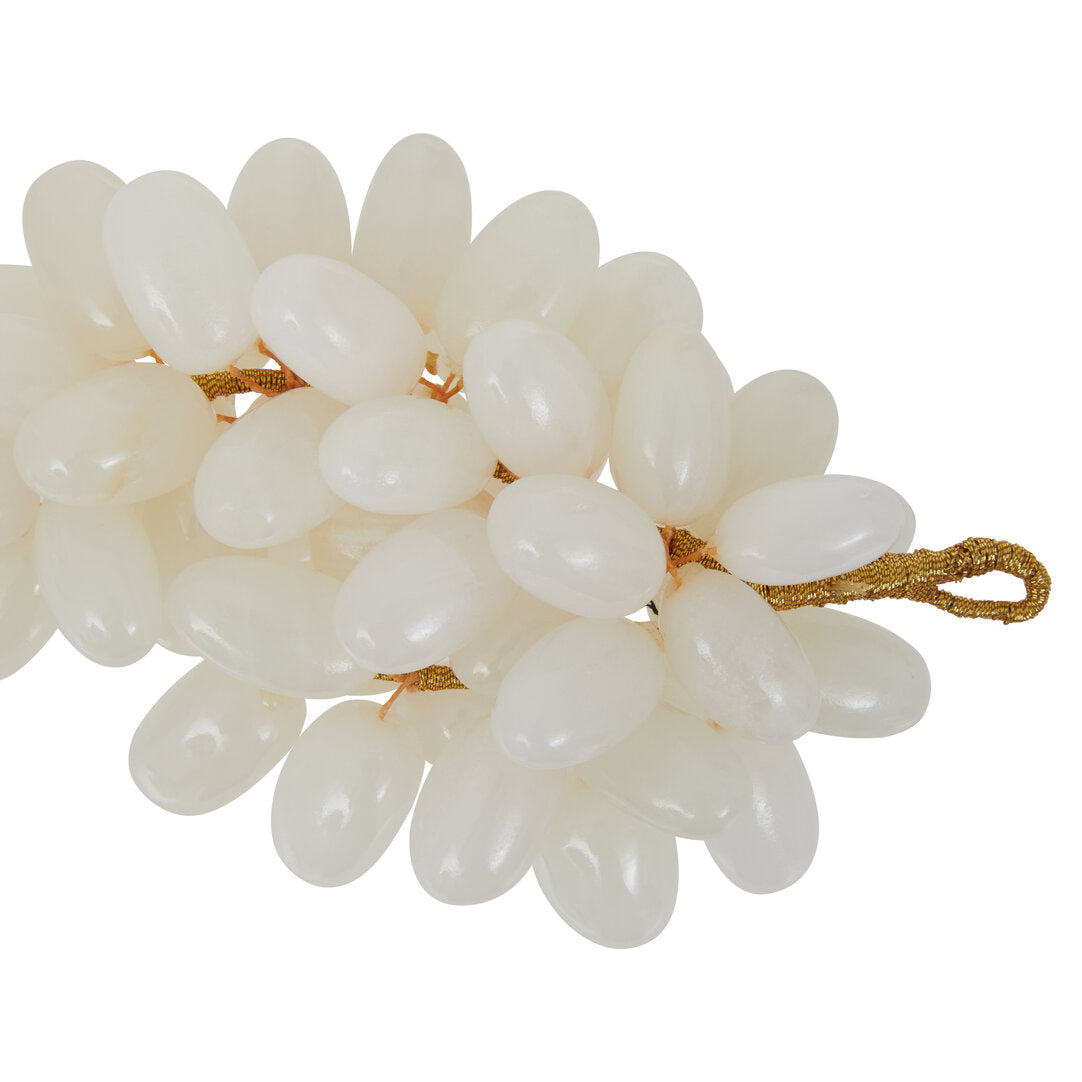 Vona Decorative Grapes - White Onyx