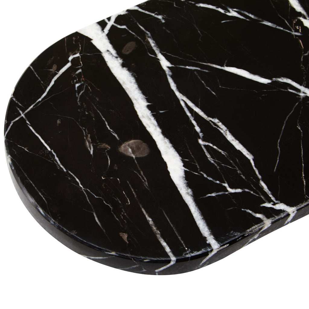 Ceni Oval Black Marble Serving Board