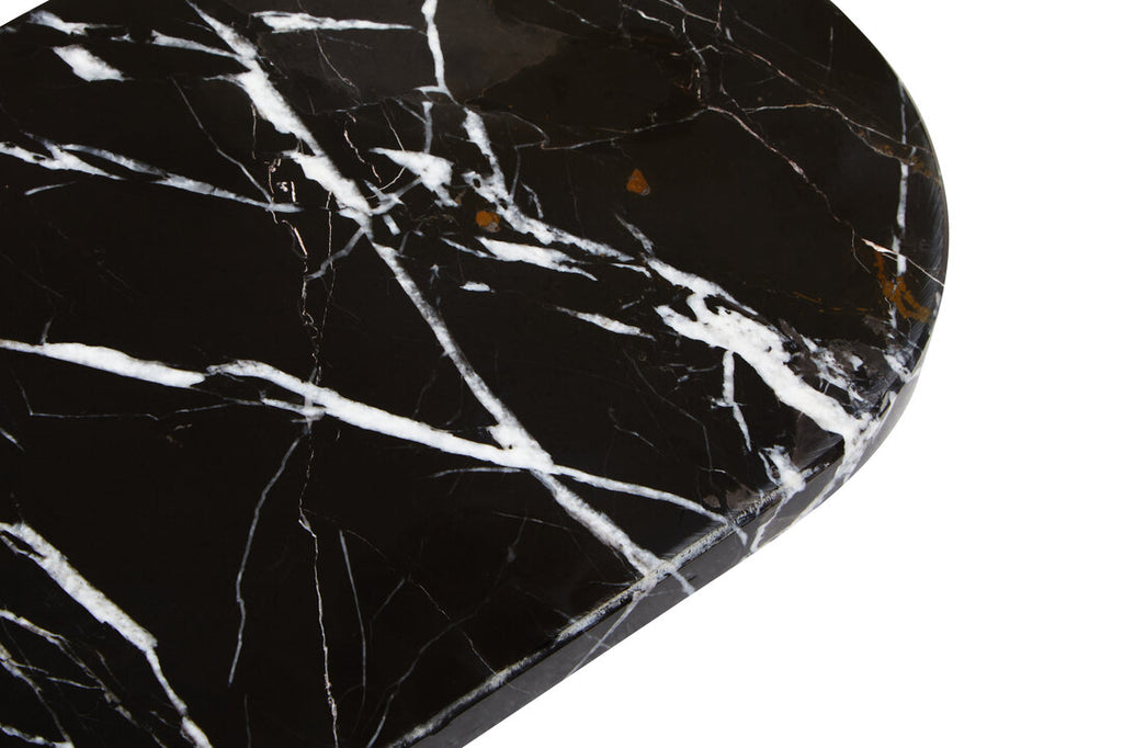 Ceni Oval Black Marble Serving Board