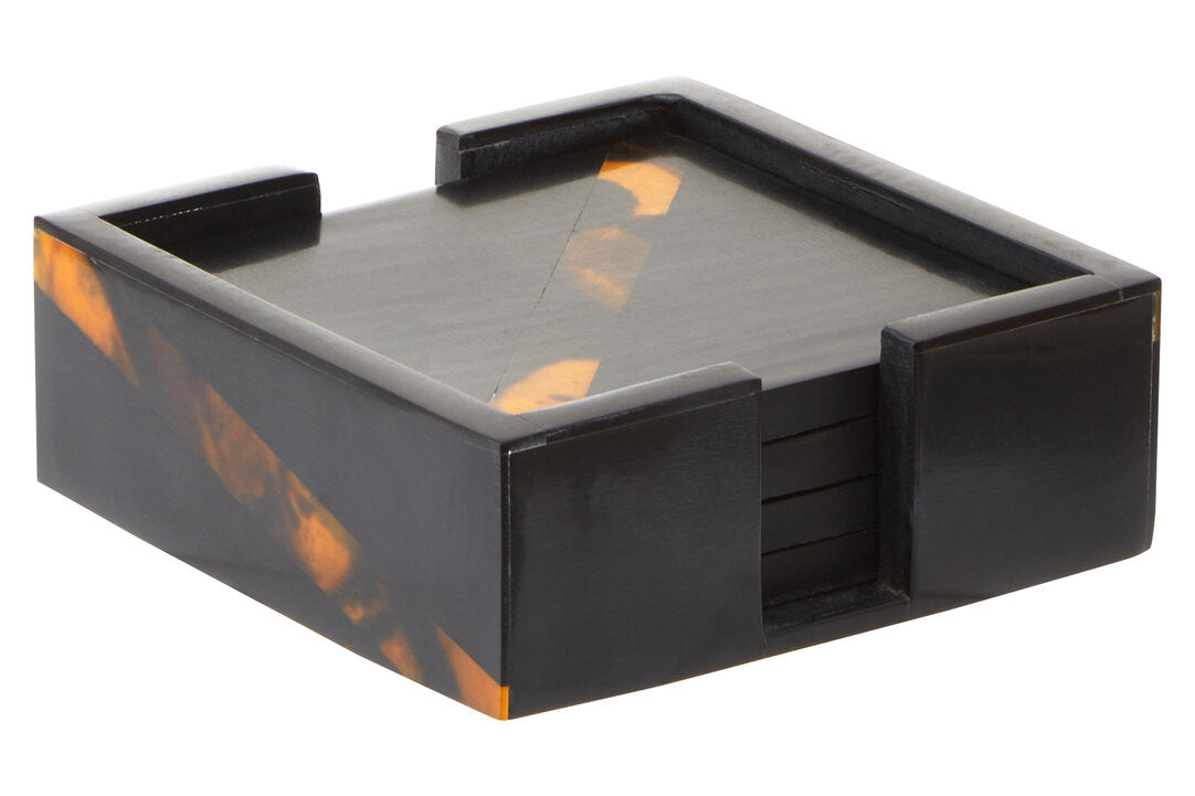 Sawyer Tortoise Shell Coasters - Set of 4