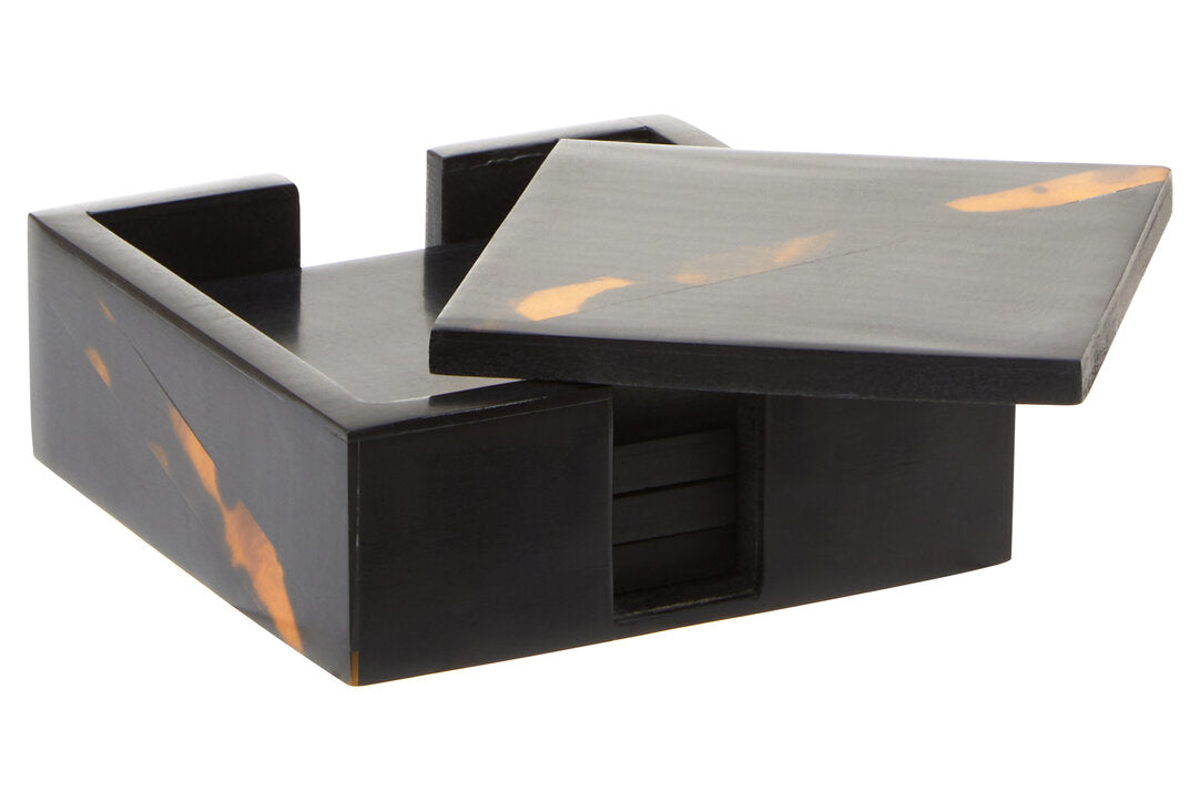 Sawyer Tortoise Shell Coasters - Set of 4