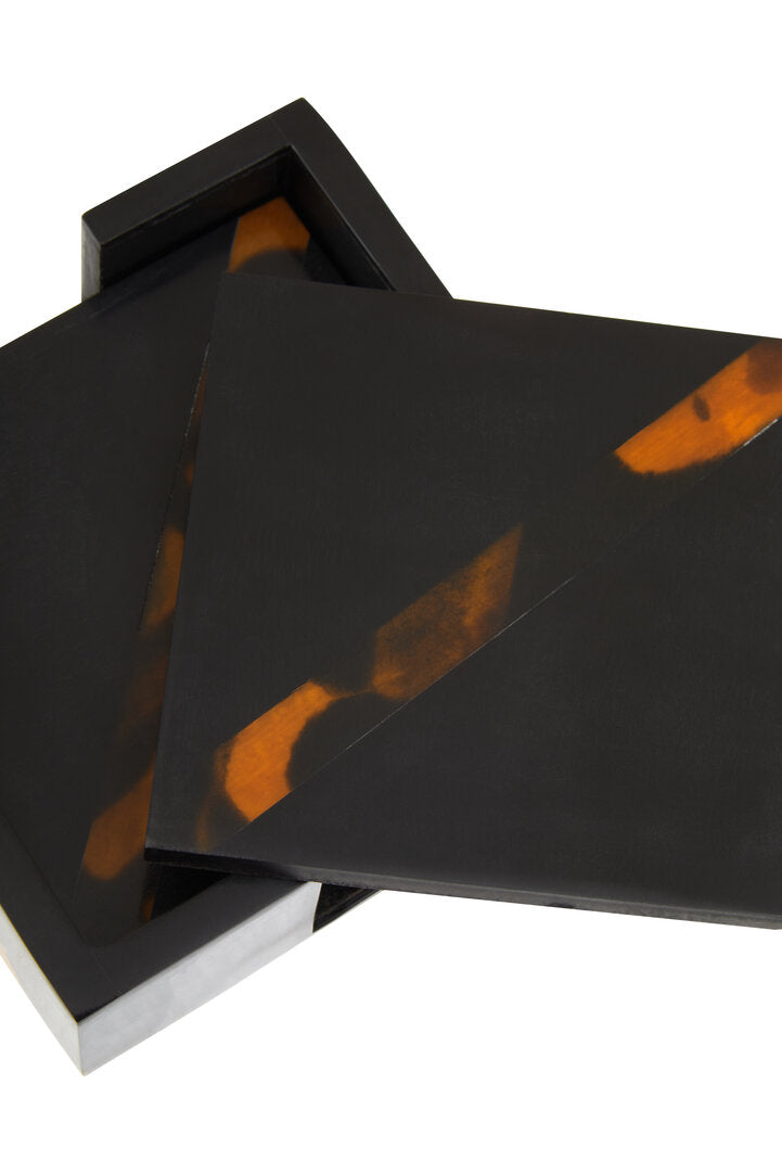 Sawyer Tortoise Shell Coasters - Set of 4