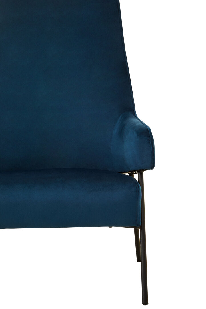 Brea Chair - Blue Velvet