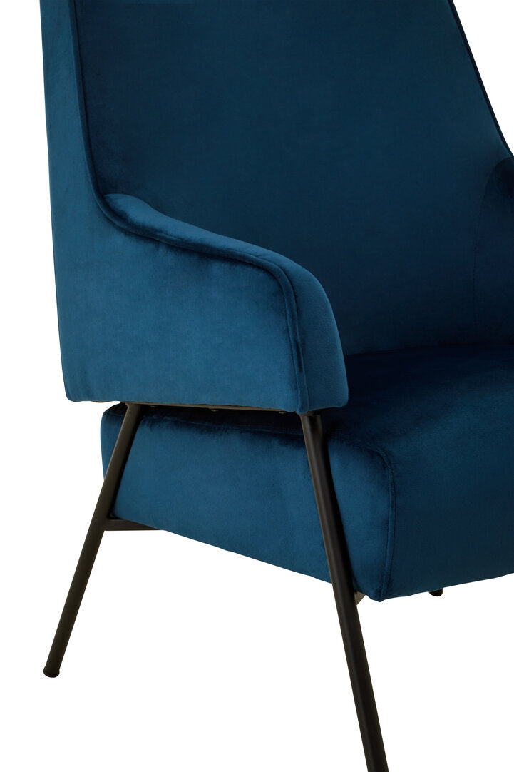 Brea Chair - Blue Velvet