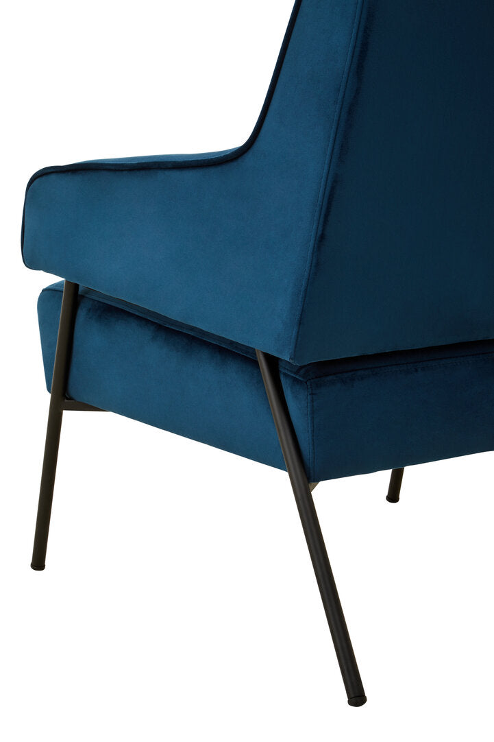 Brea Chair - Blue Velvet