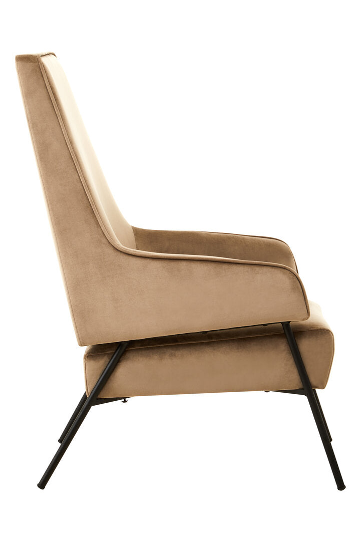 Brea Chair - Mink Velvet