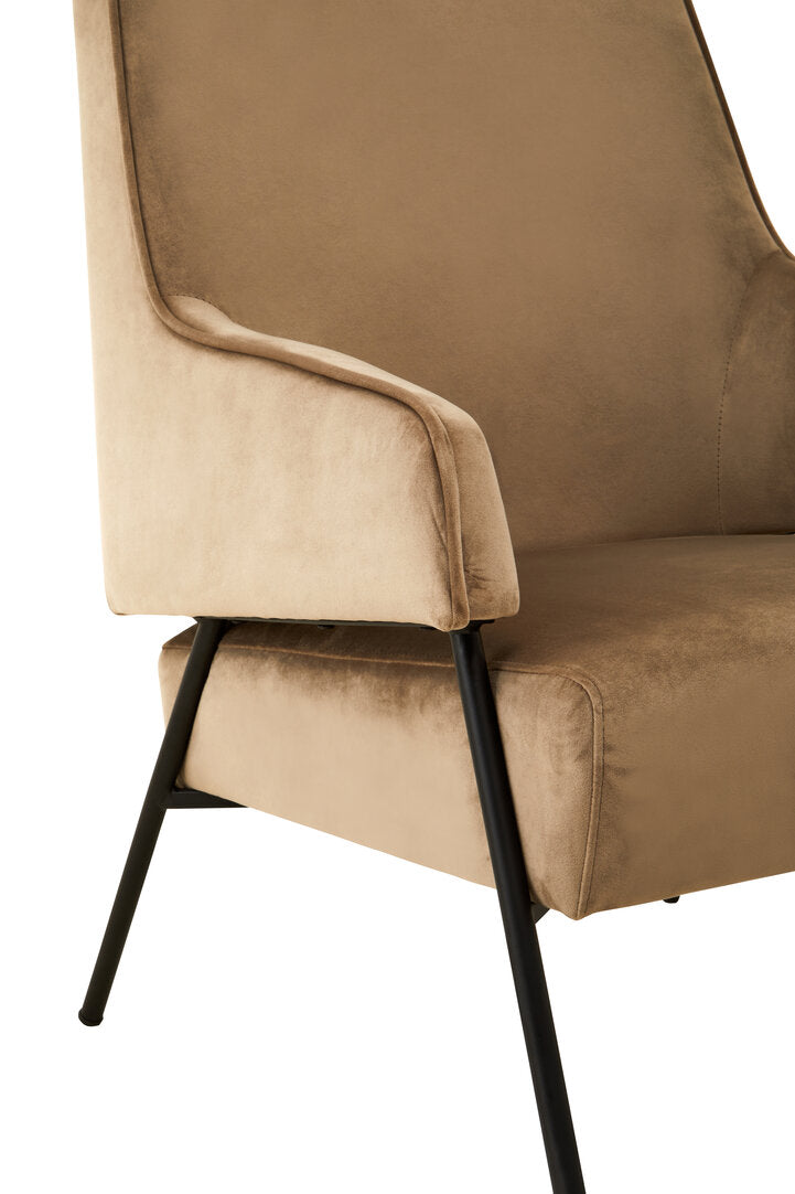 Brea Chair - Mink Velvet