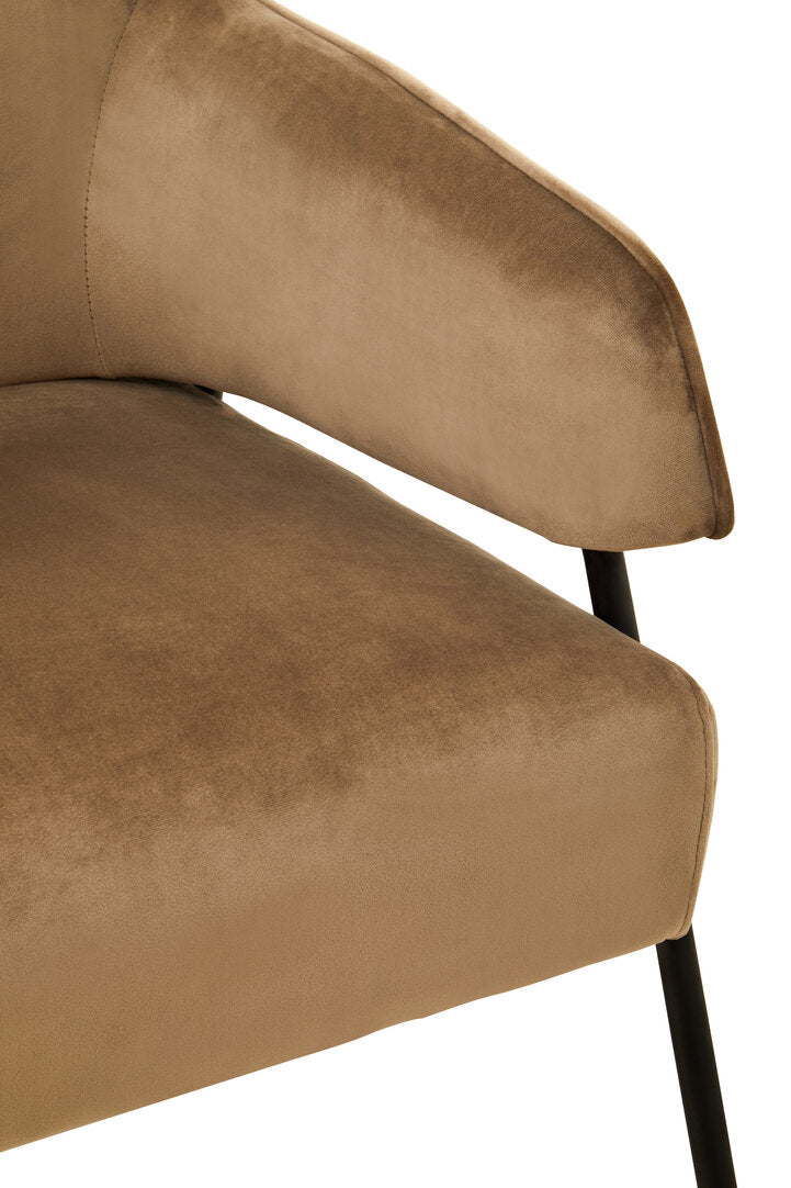 Brea Chair - Mink Velvet