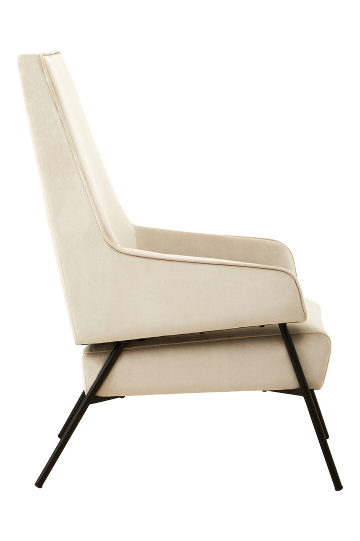 Brea Chair - Cream Velvet