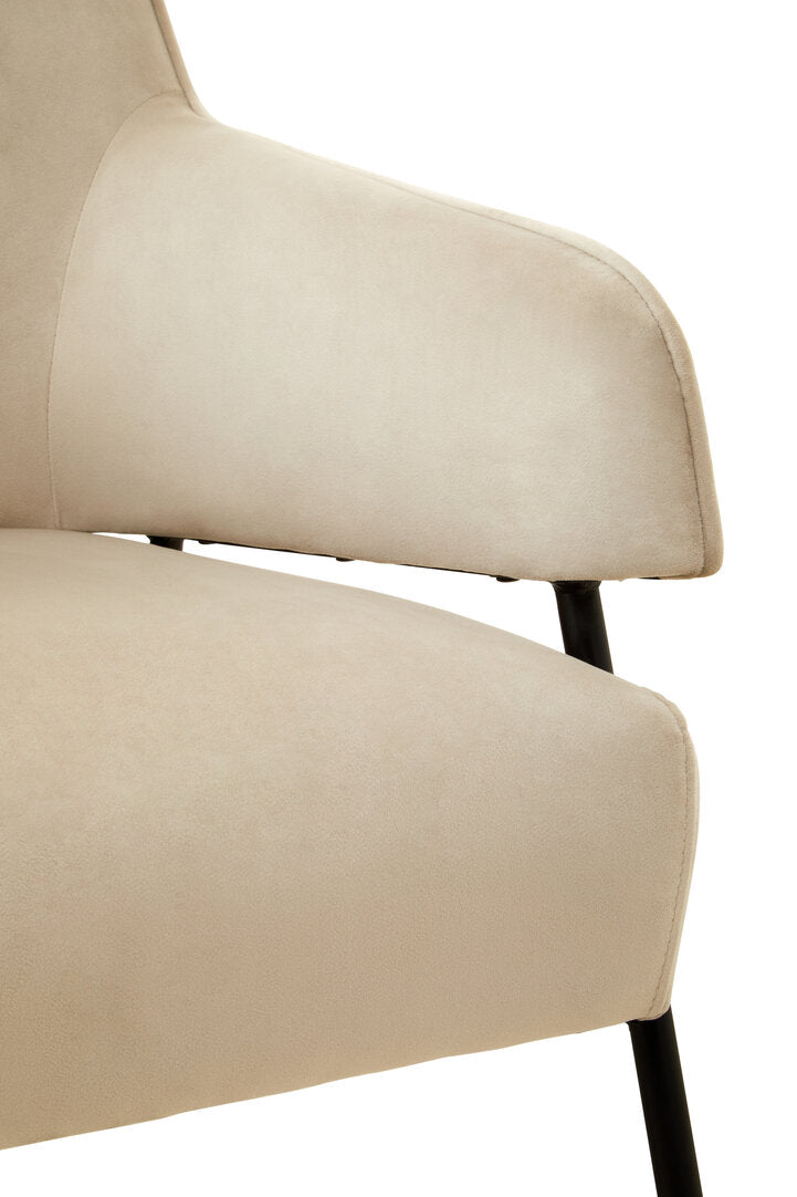 Brea Chair - Cream Velvet
