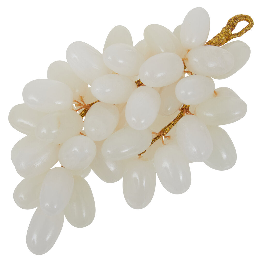 Vona Decorative Grapes - White Onyx