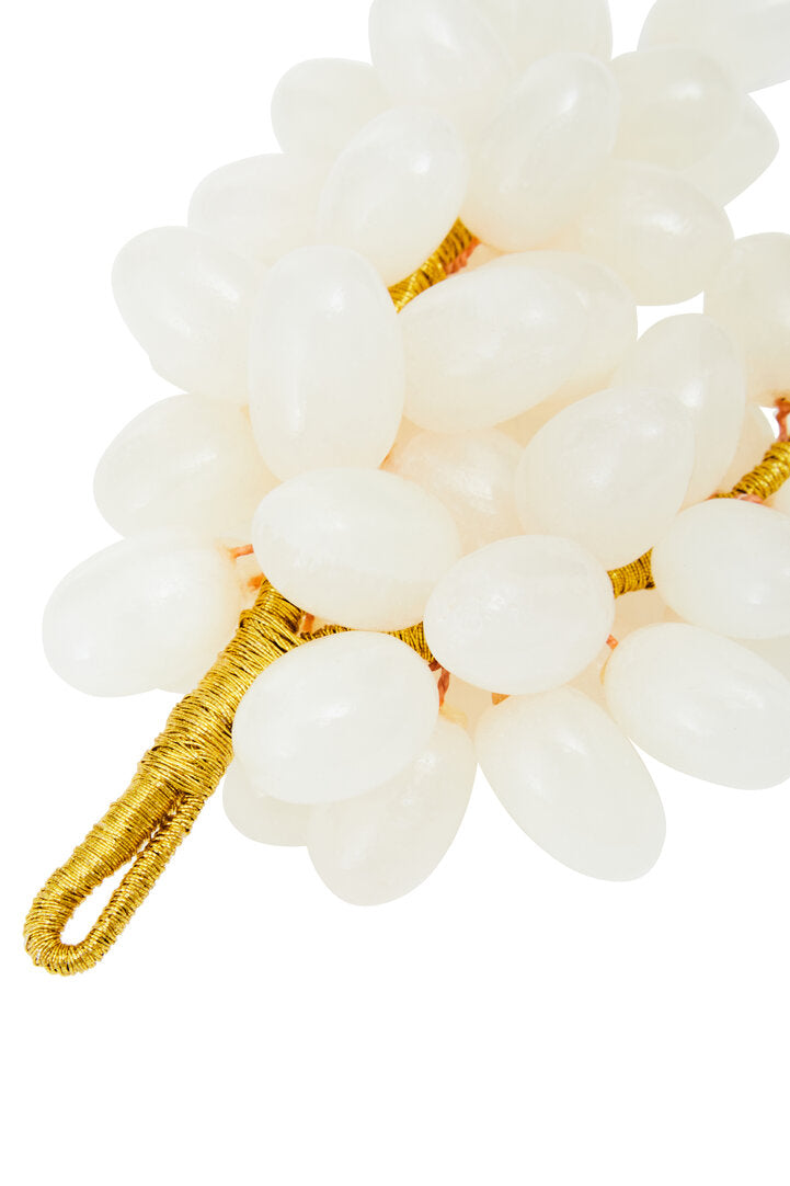 Vona Decorative Grapes - White Onyx