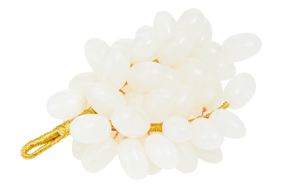 Vona Decorative Grapes - White Onyx