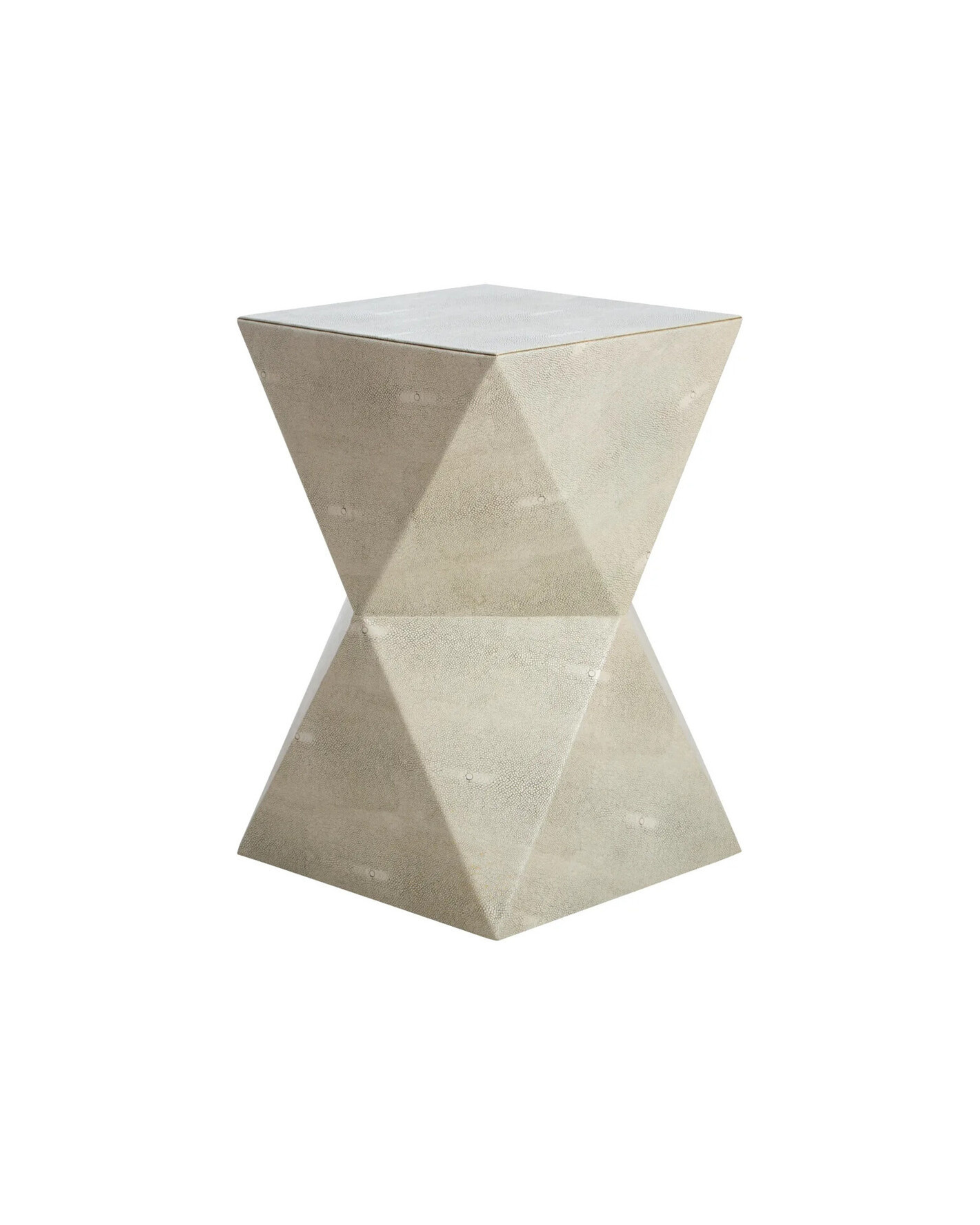 Tamara Side Table - Grey Shagreen