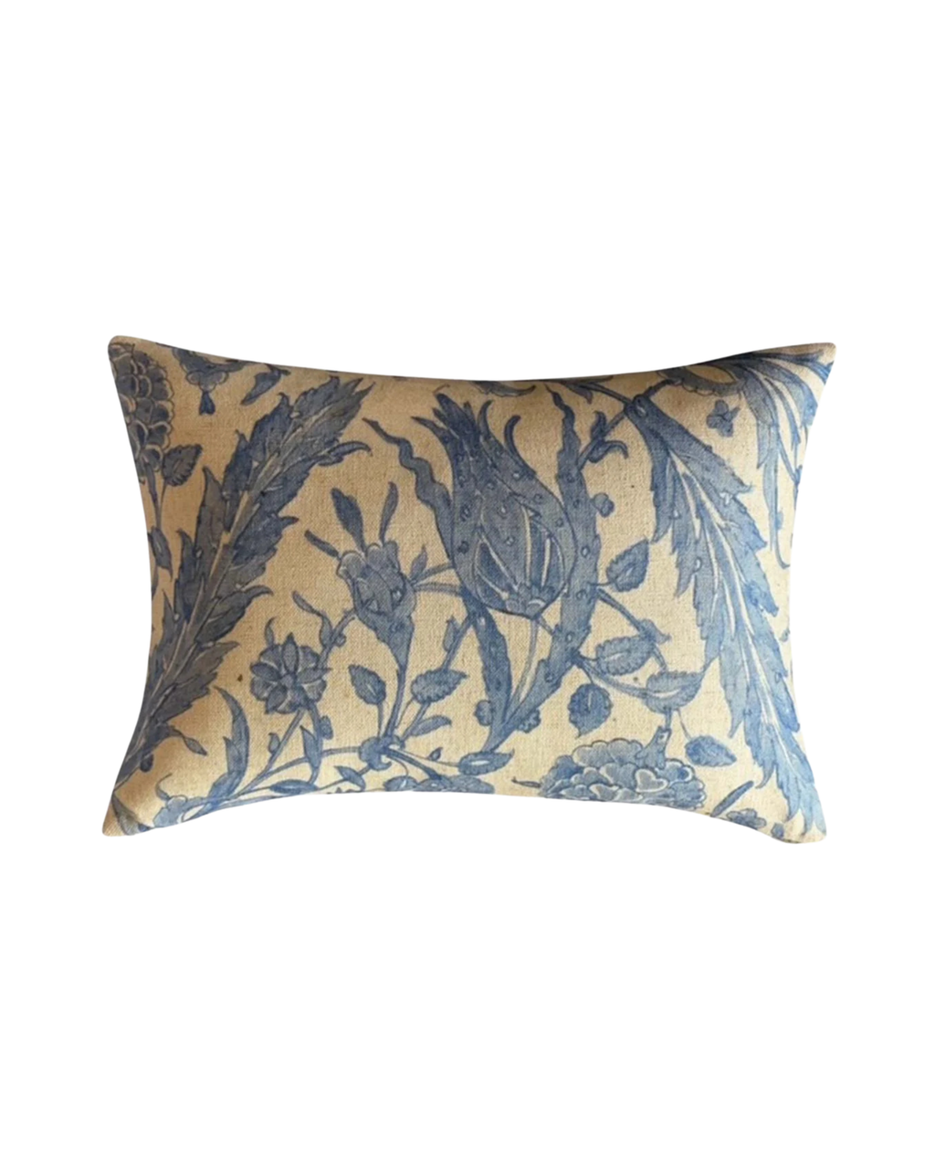 Carmel Botanical Linen Cushion – Azure Blue