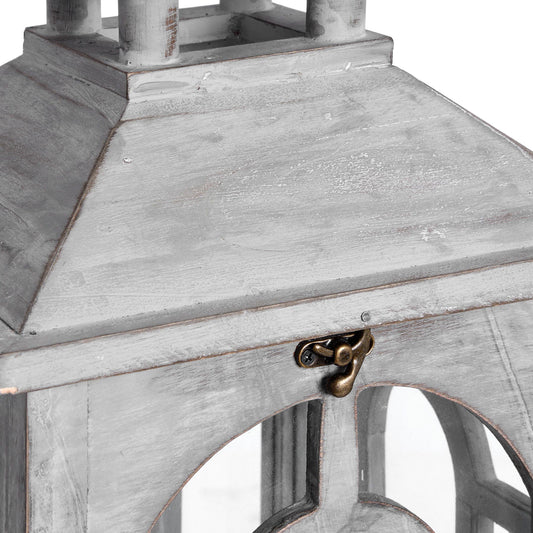 Avila Archway Wooden Lanterns - Set of 3