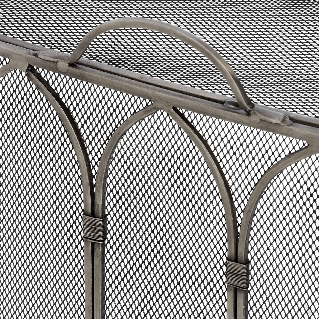 Lantana Antique Pewter Firescreen
