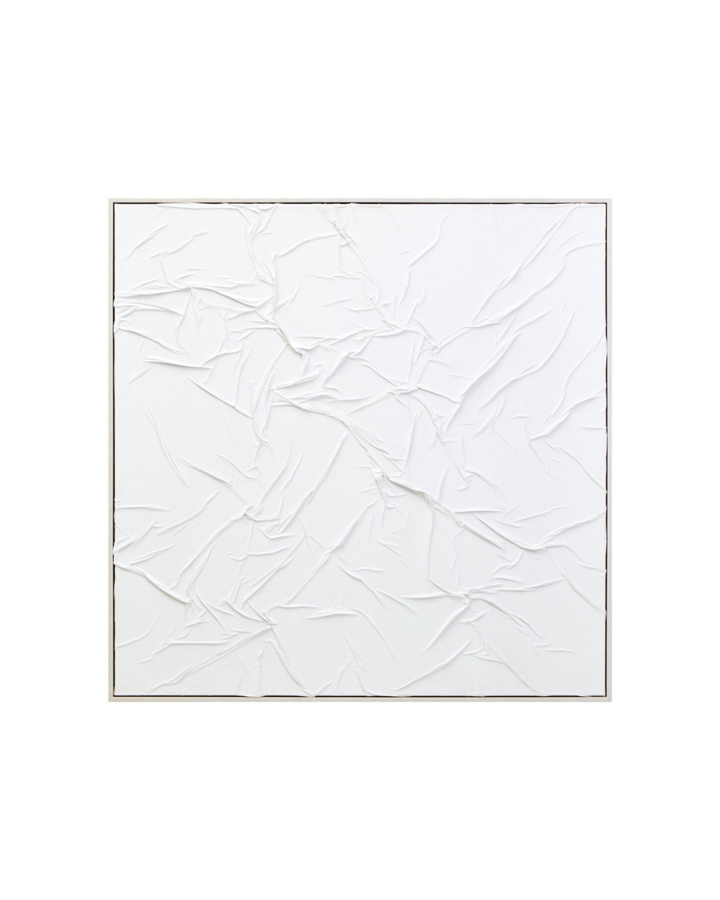 Cora Sculptural Fabric Wall Art - White