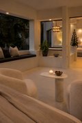 Camber Side Table - White Marble
