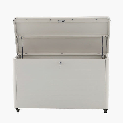 Seabright Outdoor Storage Box - Pebble Steel