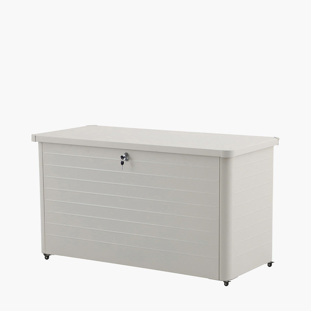 Seabright Outdoor Storage Box - Pebble Steel