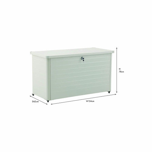 Seabright Outdoor Storage Box - Pebble Steel