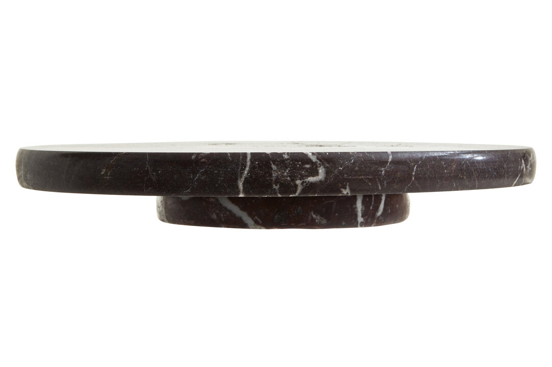 Ceni Red Marble Lazy Susan